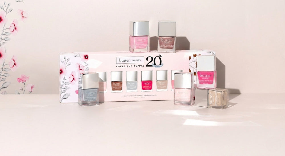 Butter LONDON nail care deal banner showing discounted products
